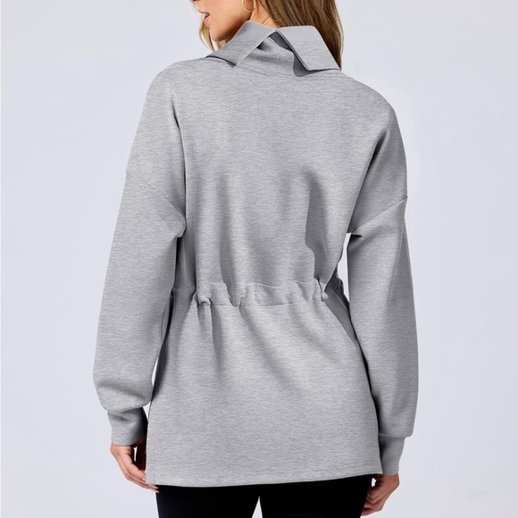 NEVER BEEN WORN!! ANRABESS Womens Turtleneck Lightweight Top with Drawstring - Picture 6 of 8